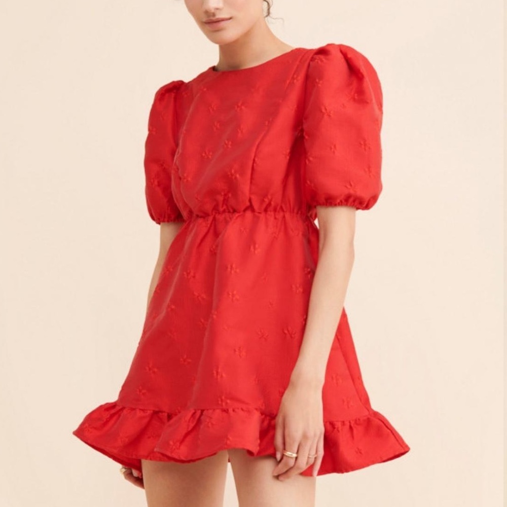 Sister Jane Poppy Heart-Cutout Mini Dress - NEW